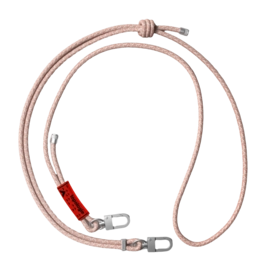 Schouderband Topologie Wares Straps 6.0mm Rope Strap Peach Melange