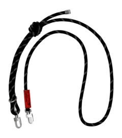 Schouderband Topologie Wares Straps 8.0mm Rope Strap Black Reflective