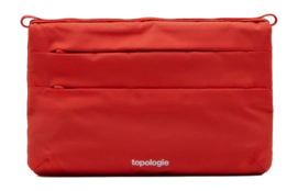 Schoudertas Topologie Wares Bags Flat Sacoche Small Topologie Red Tech Sateen