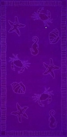 Serviette de Plage Crustacés Violet