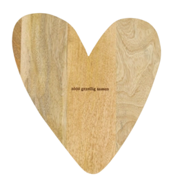 Serveerplank Zusss Hout Hartje Naturel