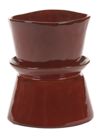 Serveerschaal Serax La Mère Tableware By Marie Michielssen Venetian Red 19 x 19 x 22 cm