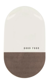 Serveerschaal Zusss Good Food Wit / Bruin