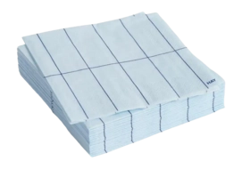 Servet HAY Pattern Napkins Cocktail Light Blue And Blue Grid (Set van 20)