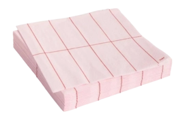 Servet HAY Pattern Napkins Lunch Light Pink And Red Grid (Set van 20)