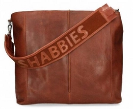 Shoulderbag Shabbies Amsterdam SHB0372 Grain Leather Cognac