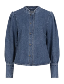 Shirt Dante6 Women Piper Pleated Denim Vintage Indigo