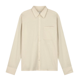 Hemd Olaf Hussein Textured Boxy Herren Off-White