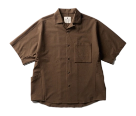 Shirt Snow Peak Unisex Airo Short Sleeve Brown | Sneaker District COM
