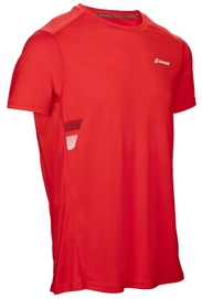 Tennisshirt Babolat Core Flag Club Tee Boy Fluo Red