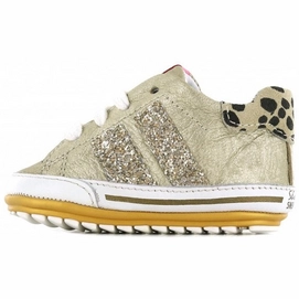Chaussures Bébé Shoesme Girls Shiny Leopard Gold
