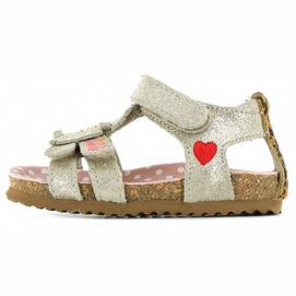 Sandaal Shoesme Girls Franjes en Hartjes Light Gold