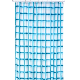 Shower Curtain Kela Laneta 180 Turquoise