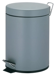 Prullenbak Kela Marino Pedaal Silent Close 5L Light Grey