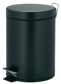 Prullenbak Kela Marino Pedaal Silent Close 5L Black