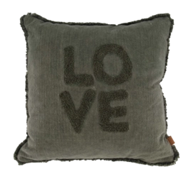 Sierkussen Zusss Velvet Love Donkergroen (45 x 45 cm)