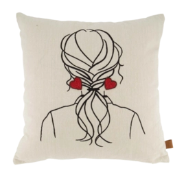 Sierkussen Zusss Vrouw Peper En Zout (45 x 45 cm)