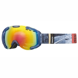 Skibrille Sinner Galaxy OTG Clear Matte Blue Double Red  + Double Orange Sintec