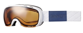 Masque de Ski Sinner Marble OTG Matte White Double Orange