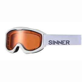 Ski Goggles Sinner Lakeridge Matte White Double Orange