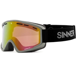 Skibril Sinner Batawa OTG Matte Light Grey Double Orange Vent