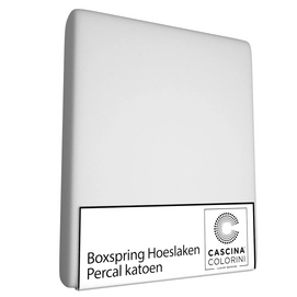Boxspring / Waterbed Hoeslaken Cascina Colorini Silver (Percal)-160 x 220 cm
