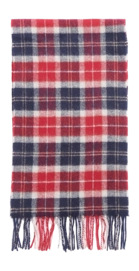 Sjaal Barbour Unisex Tartan Lambswool Scarf Cranberry Tartan
