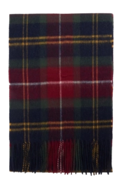 Sjaal Barbour Unisex Wool Cashmere Tartan Scarf Winterberry Tartan