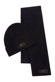 Scarf + Beanie Peuterey Unisex Kit Silli 05/Adasic 01 Blu Grafite