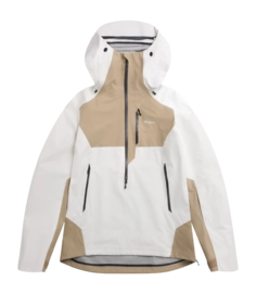 Ski Jas Bergans Unisex Oppdal 3L Shell Anorak Arctic White/Sandstone Regular Fit