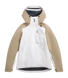Ski Jas Bergans Women Oppdal Insulated Shell Jacket Arctic White/Sandstone Regular Fit