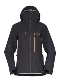 Ski Jas Bergans Women Y MountainLine Dark Shadow Grey Breathe 3L Shell Jacket Regular Fit