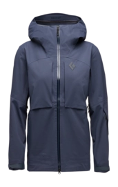 Ski Jas Black Diamond Women Factor Shell Charcoal Regular Fit