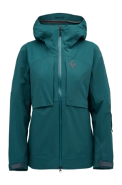 Ski Jas Black Diamond Women Factor Shell Deep Woods Regular fit