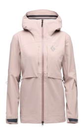 Ski Jas Black Diamond Women Factor Pale Mauve Shell Regular Fit