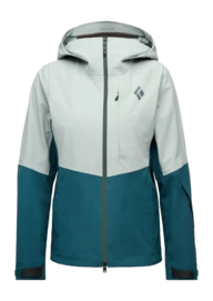 Ski Jas Black Diamond Women Recon Stretch Shell Agave/Deep Woods Regular Fit