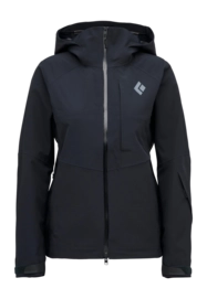 Ski Jas Black Diamond Women Recon Stretch Shell Black Regular Fit