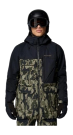 Ski Jas Columbia Men Coreshot Printed Jacket Greenscape Treebark Print Black Loose fit