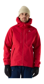 Ski Jas Cortazu Men Mountain Hardshell Jacket 10M Red Oversized Fit