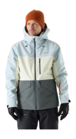 Ski Jas Cortazu Men Nunatak 10M CB3 Mid Grey Kitt Glacier Blue Regular Fit