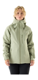 Ski Jas Cortazu Women AW Hardshell Jacket 10M Olive Regular Fit