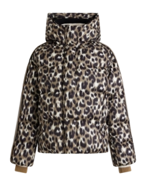 Ski Jas Fusalp Women Ada Leopard Flou Savane Loose Fit