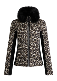 Ski Jas Fusalp Women Montana Leopard Flou Savane/Noir Regular Fit