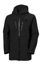 Ski Jas Helly Hansen Men Alpha Long Shell Black Regular fit