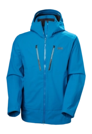Ski Jas Helly Hansen Men Alpha Long Shell Cerulean Blue Regular Fit
