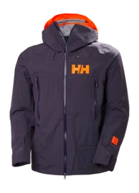 Ski Jas Helly Hansen Men Sogn Shell 2.0 Jacket Black Grape Loose Fit