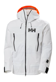 Ski Jas Helly Hansen Men Sogn Shell 2.0 Jacket White Loose Fit