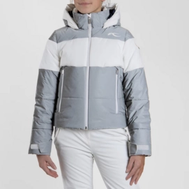 Ski Jas KJUS Girls Reflect Jacket Reflective/White Regular Fit