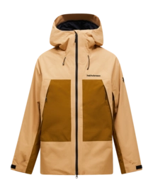 Ski Jas Peak Performance Men Edge HIPE 2L Insulated Shell Jacket Sierra Sand Earthy Summit