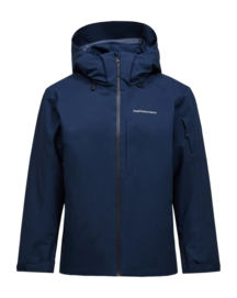 Ski Jas Peak Performance Men Maroon HIPE 2L Insulated Shell Jacket Blue Shadow